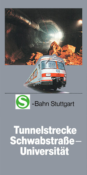 Broschüre zur Eröffnung des S-Bahntunnels zur Universität am 28.09.1985